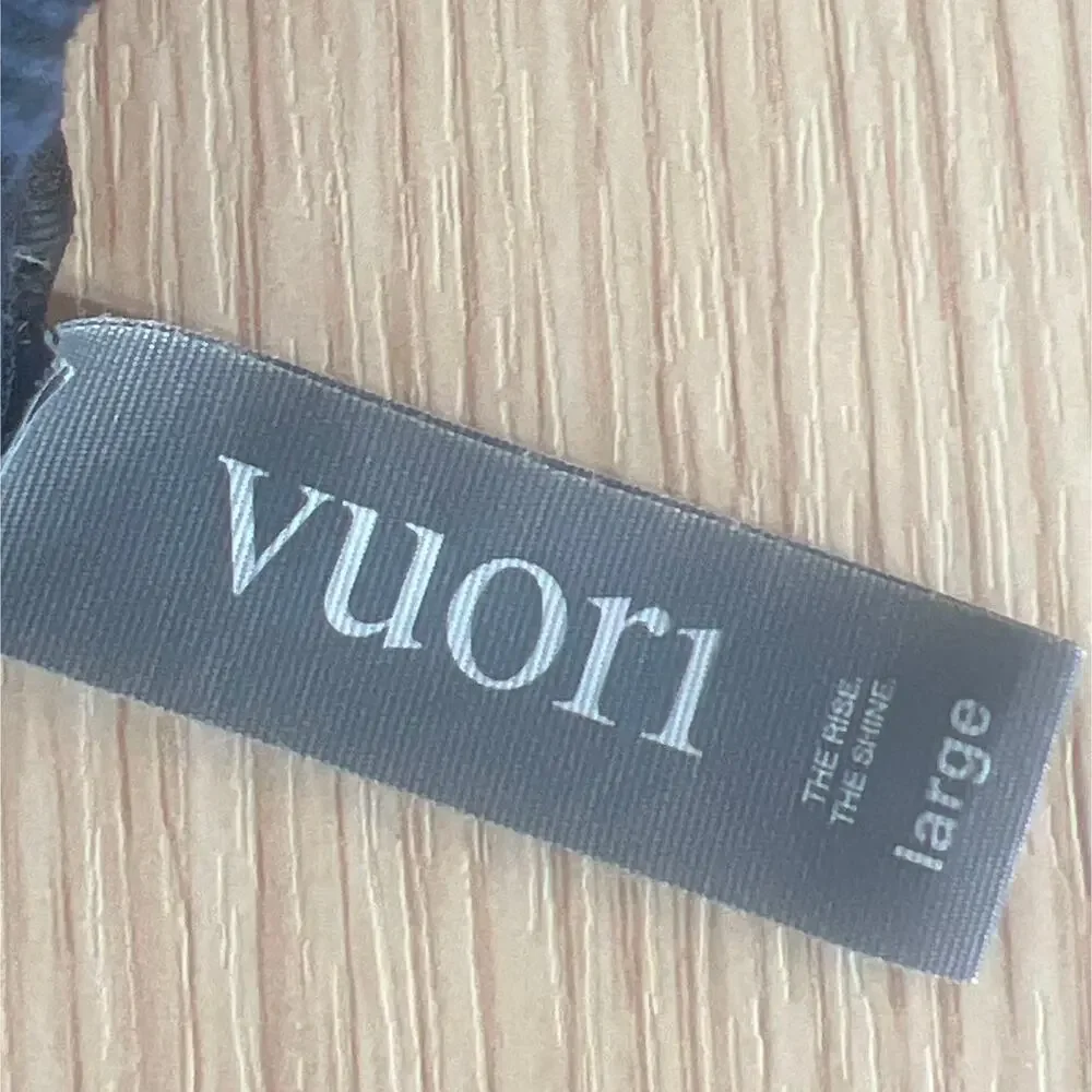 Vuori Yosemite Sports Bra Large Ocean Shibori Blue Black - Picture 5 of 8